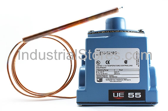 United Electric E55-E21BC Temperature Control 0/150f 6-foot Capillary