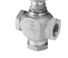 Johnson Controls VG7551CS Globe Valve Cast Bronze 2-Way Angled Normally Open 1/2" Union 0.73Cv